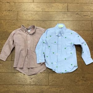 2 3T Hartstrings long sleeve button shirts